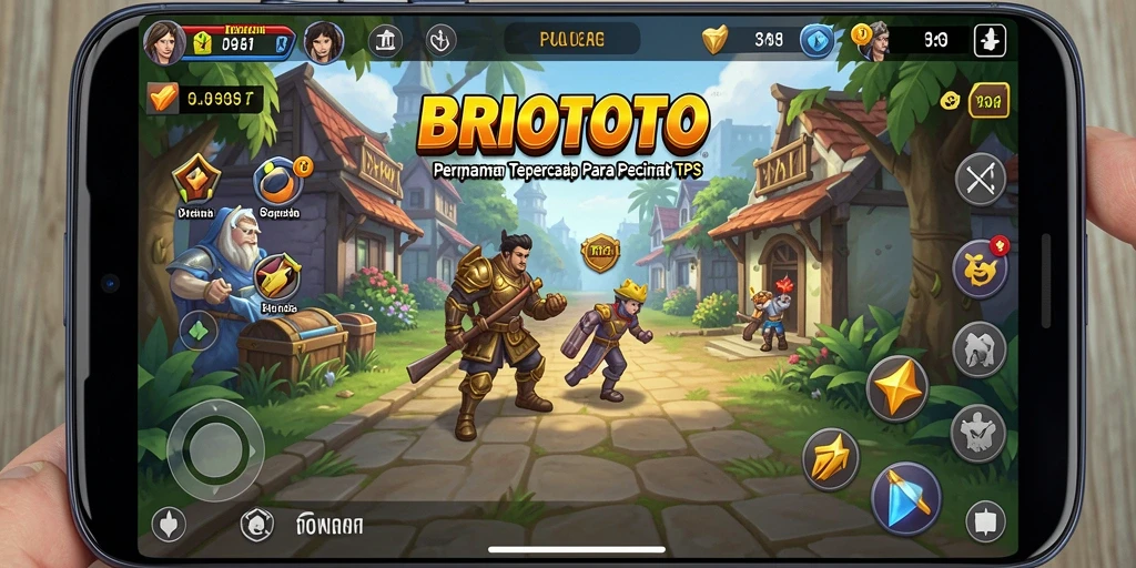 Screenshot bermain BRIOTOTO dengan tampilan permainan TPS yang menarik.