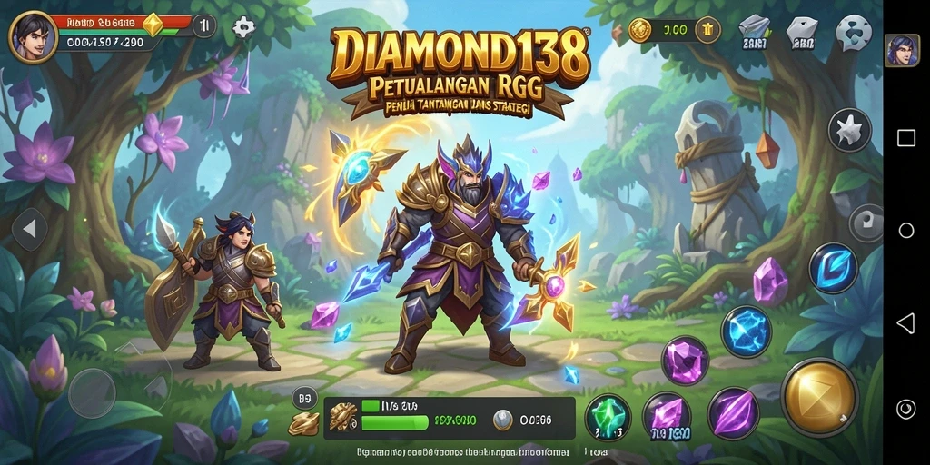 Tampilan gameplay RPG DIAMOND138 yang penuh aksi dan strategi.