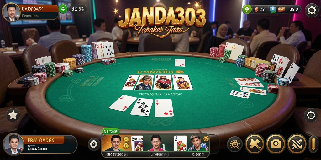 Gameplay seru dalam aplikasi Poker JANDA303 yang menarik.