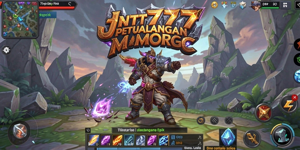 Tampilan gameplay JNT777 yang seru dan penuh aksi dalam dunia MMORPG.