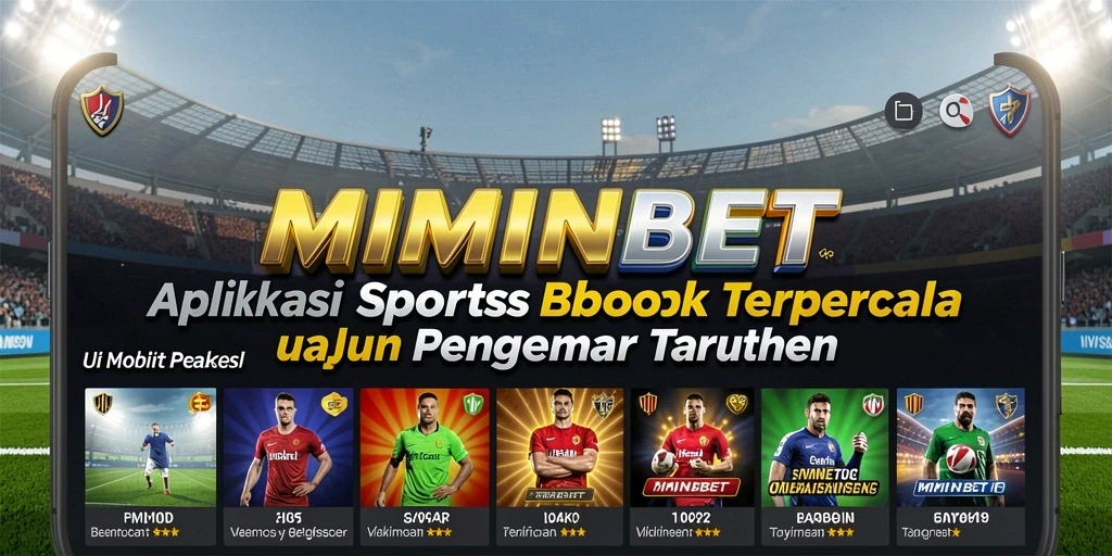Tampilan antarmuka MIMINBET saat melakukan taruhan olahraga.