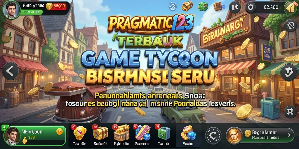 Tampilan gameplay seru game Tycoon PRAGMATIC123 dengan berbagai interaksi.
