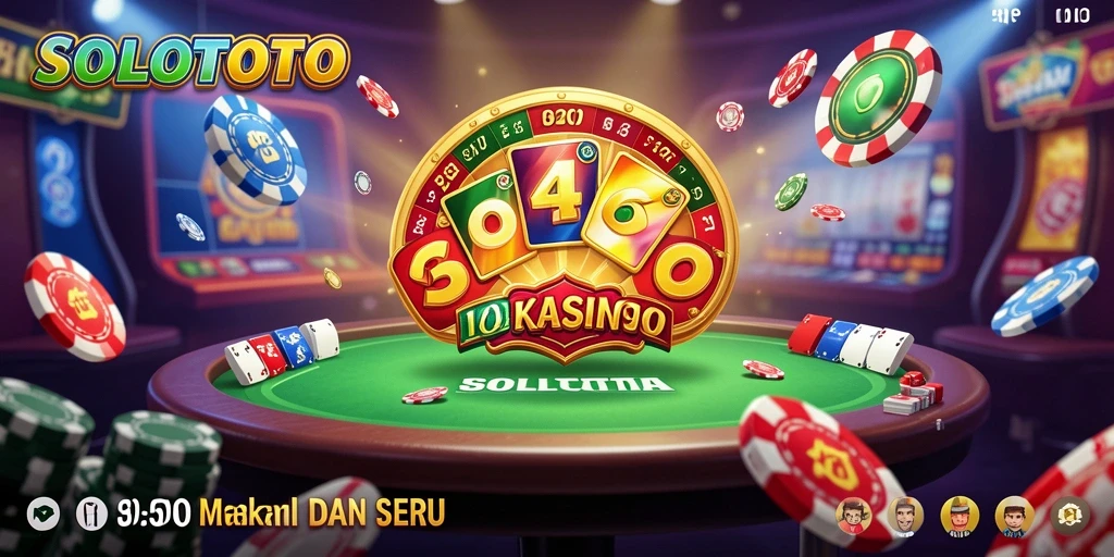 Tangkapan layar permainan SOLOTOTO dengan visual kasino yang menarik.
