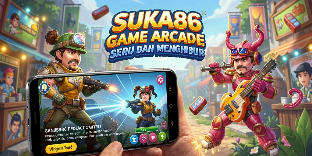Tangkapan layar SUKA86 menampilkan momen mendebarkan dalam gameplay Arcade.