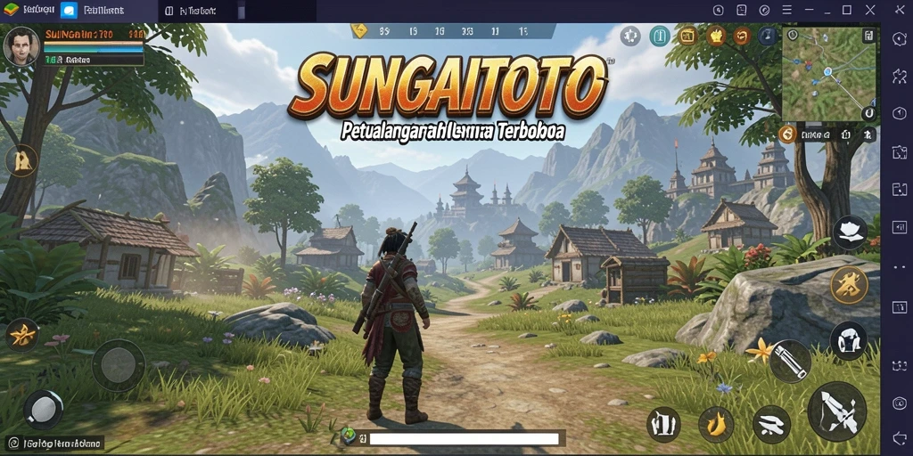 Tampilan menakjubkan dari dunia terbuka di SUNGAITOTO