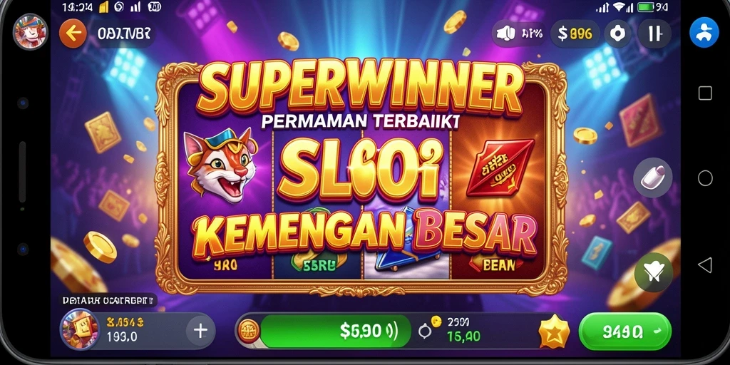Tampilan menarik dari gameplay SUPERWINNER yang menggugah selera.