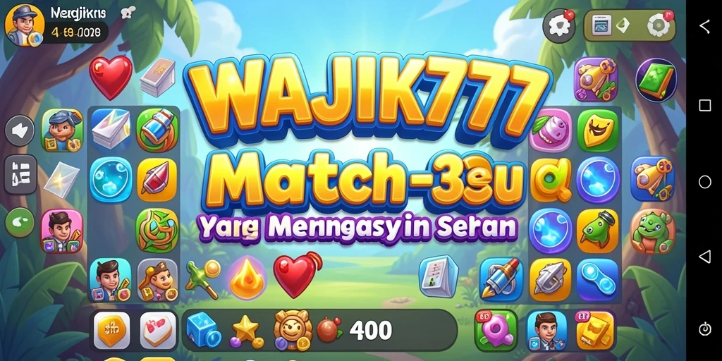 Screenshot gameplay WAJIK777 menampilkan aksi mencocokkan simbol yang seru.